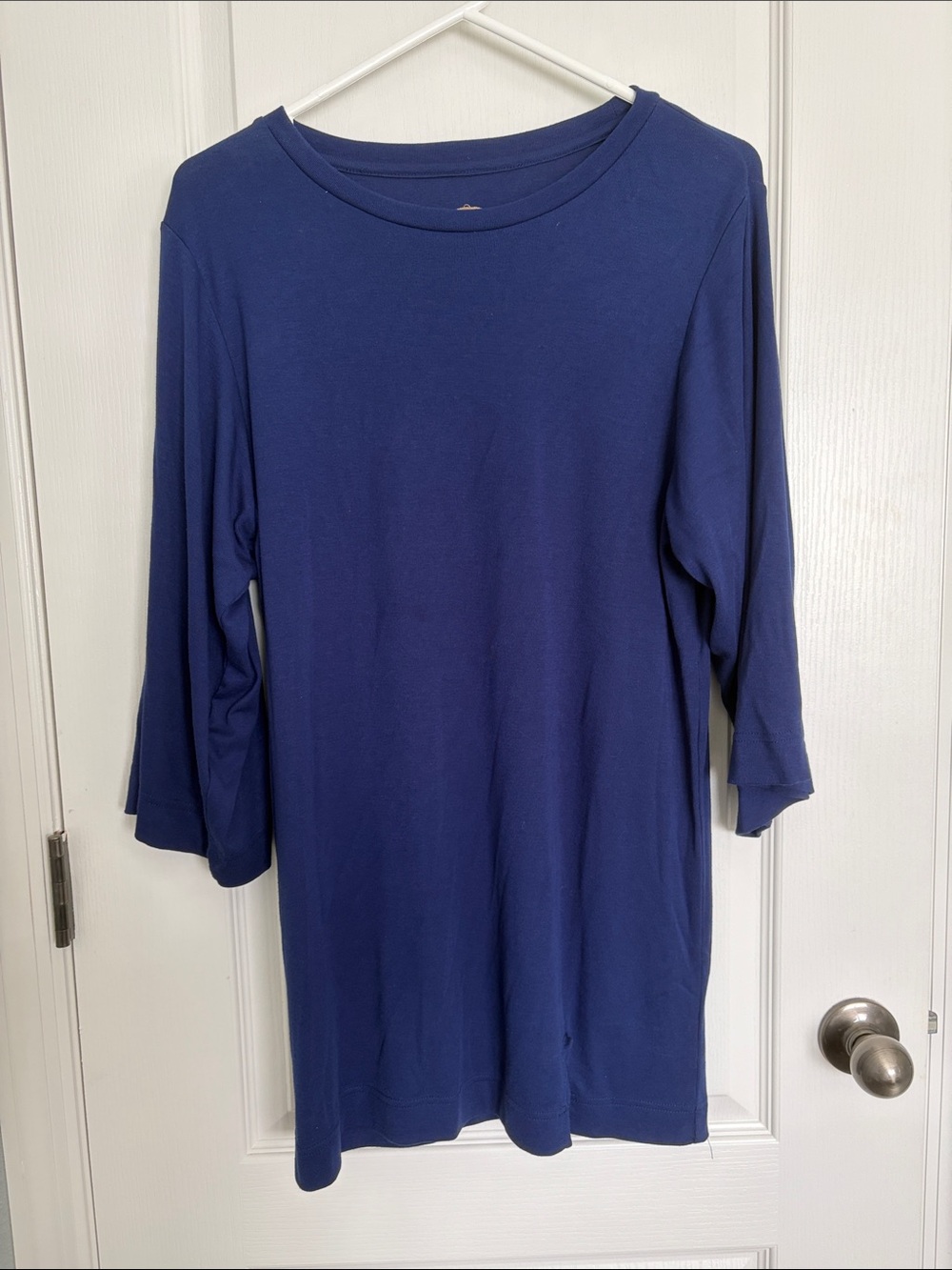Free People Navy Blue 3/4 sleeve good feels mini dress